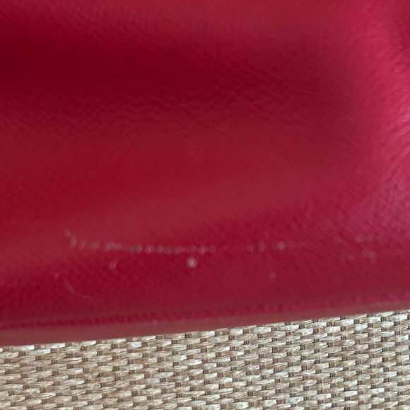 Coach Red Leather Tote Bag - Picture 8 of 9
